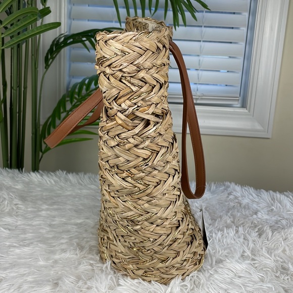 INC International Concepts ~ Lillian Straw Tote ~ NWT! - Picture 4 of 8